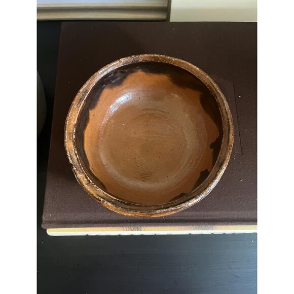 Hand Made Brown Studio Pottery Bowl - Picture 3 of 5